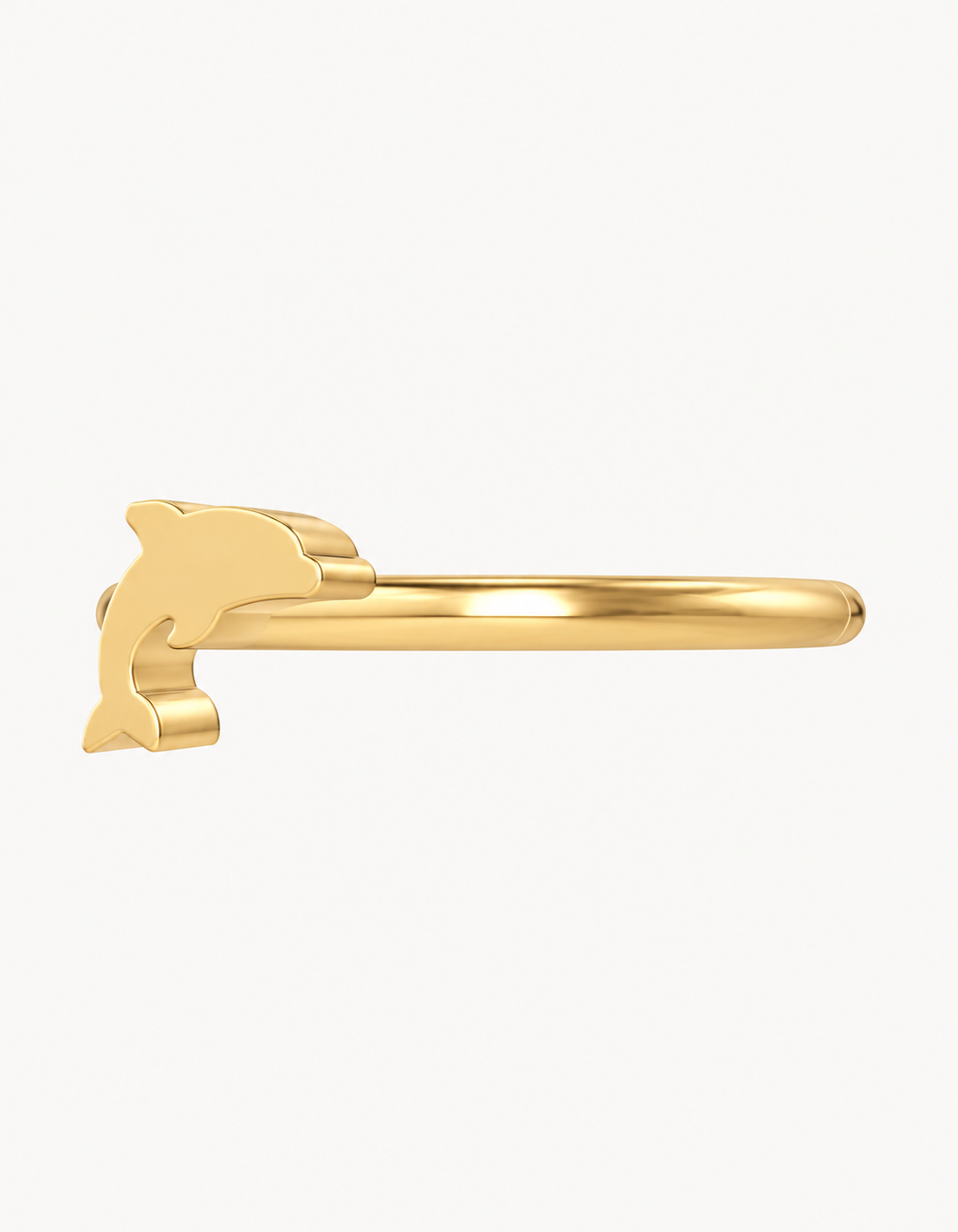 Dolphin 14ct Solid Gold Conch Ring