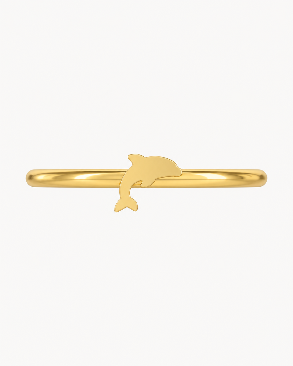 Dolphin 14ct Solid Gold Conch Ring