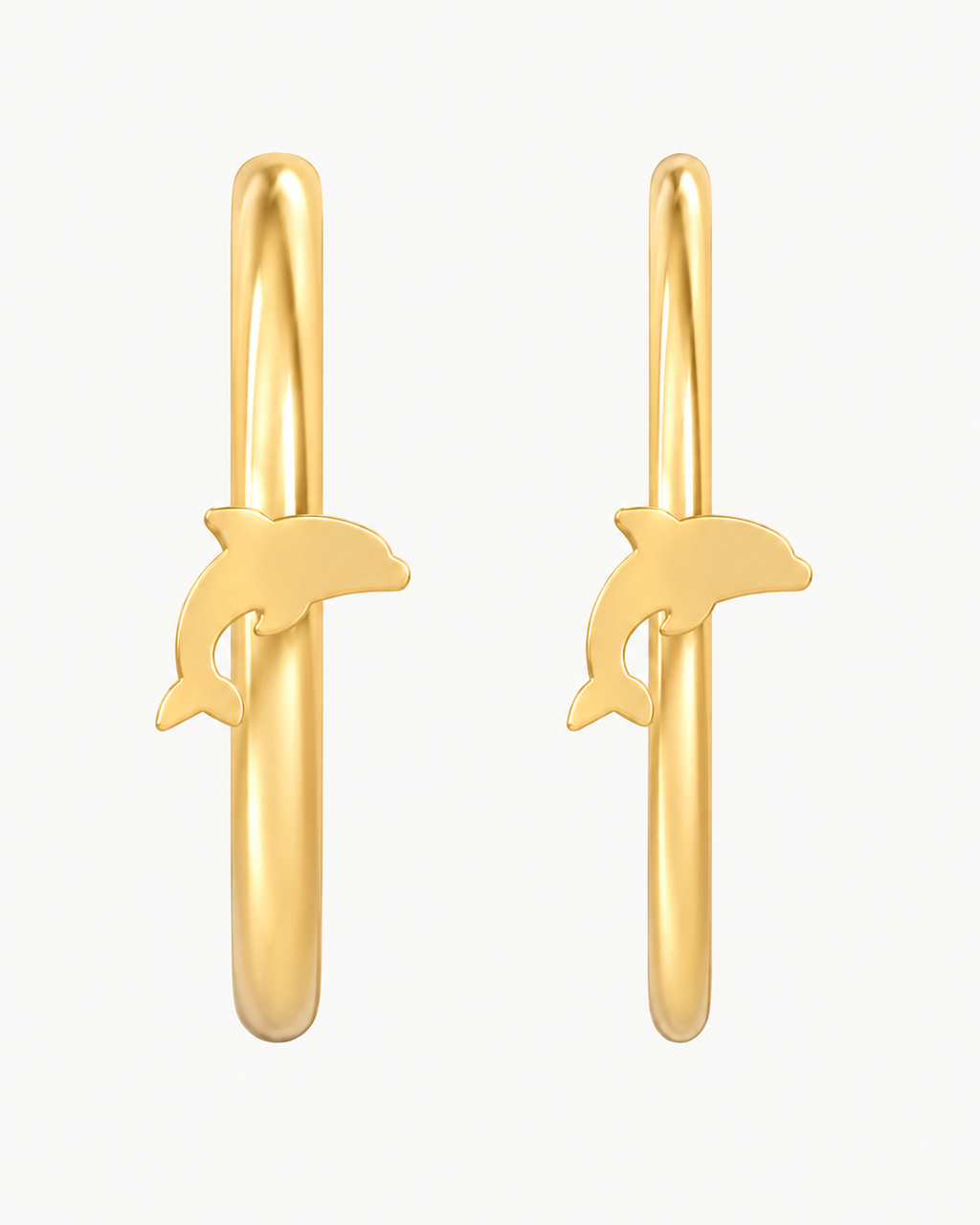 Dolphin 14ct Solid Gold Nostril Ring