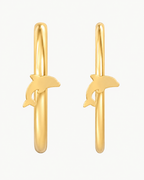 Dolphin 14ct Solid Gold Nostril Ring