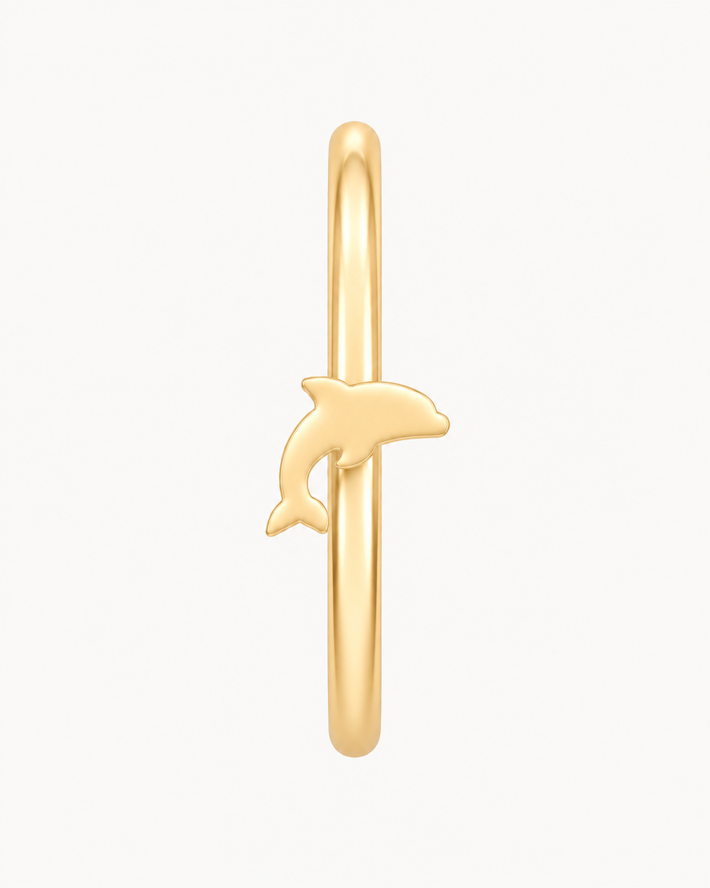 Dolphin 14ct Solid Gold Nostril Ring