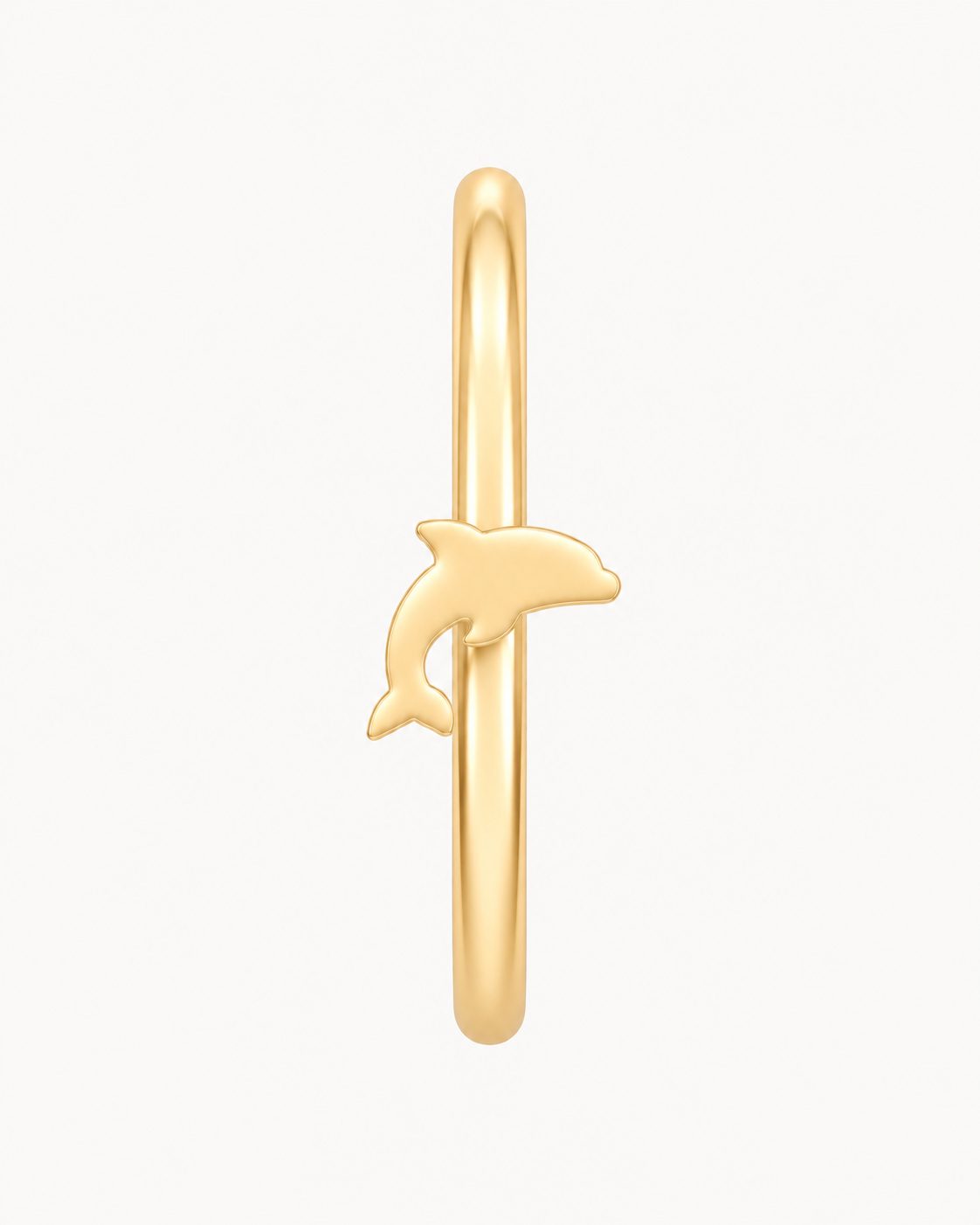 Dolphin 14ct Solid Gold Nostril Ring