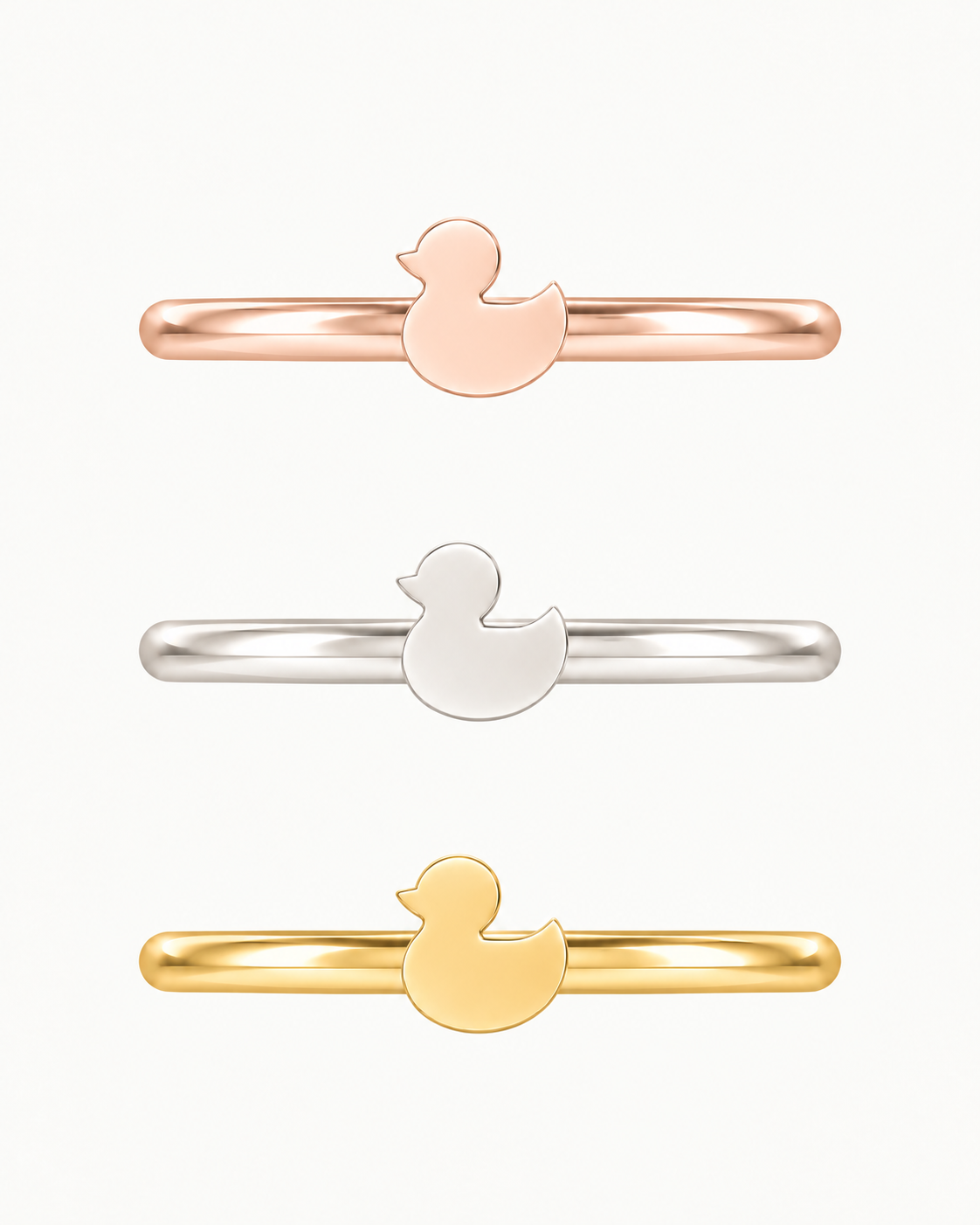 Duck 14ct Solid Gold Conch Ring