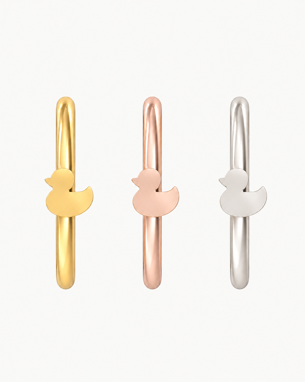 Duck 14ct Solid Gold Nostril Ring