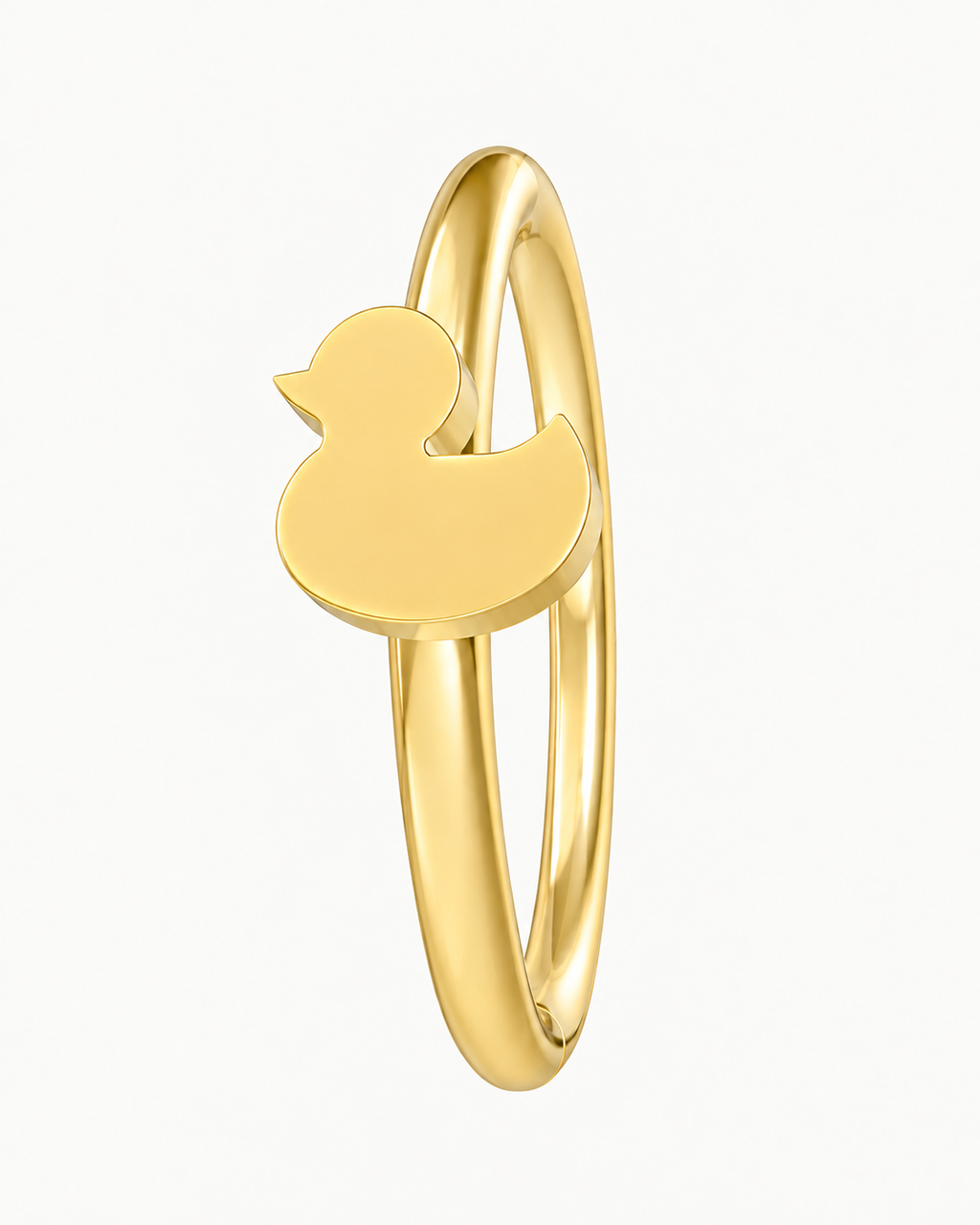 Duck 14ct Solid Gold Nostril Ring