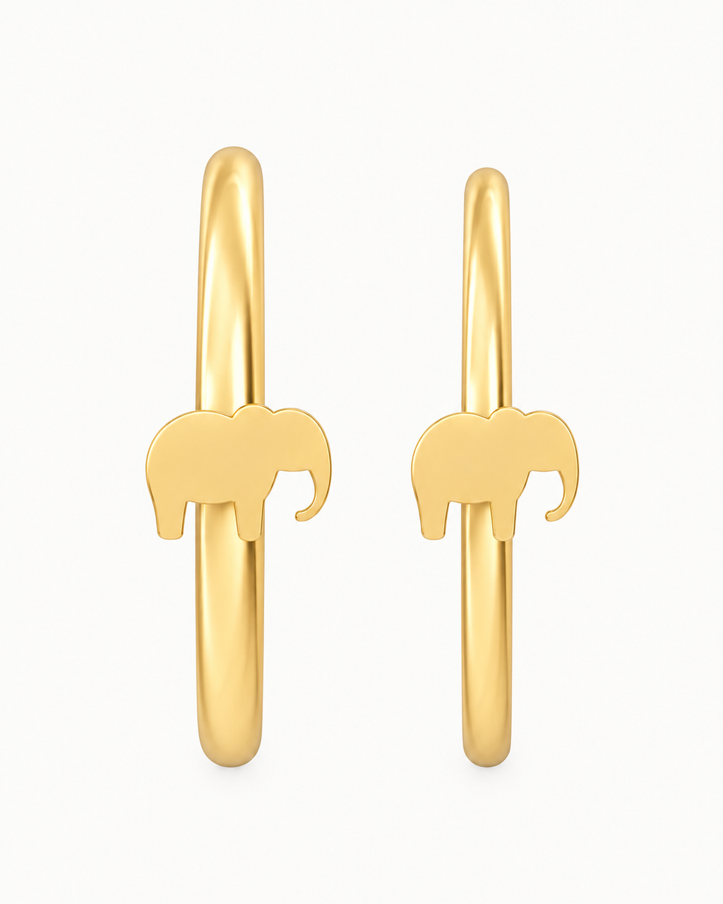Elephant 14ct Solid Gold Nostril Ring