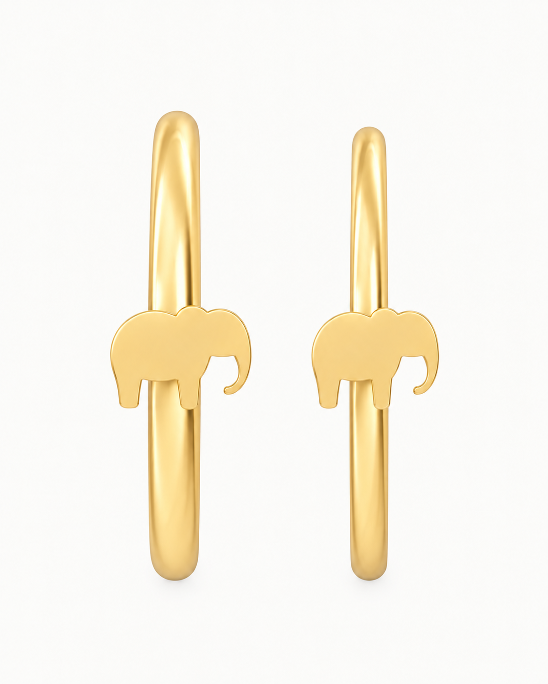 Elephant 14ct Solid Gold Nostril Ring