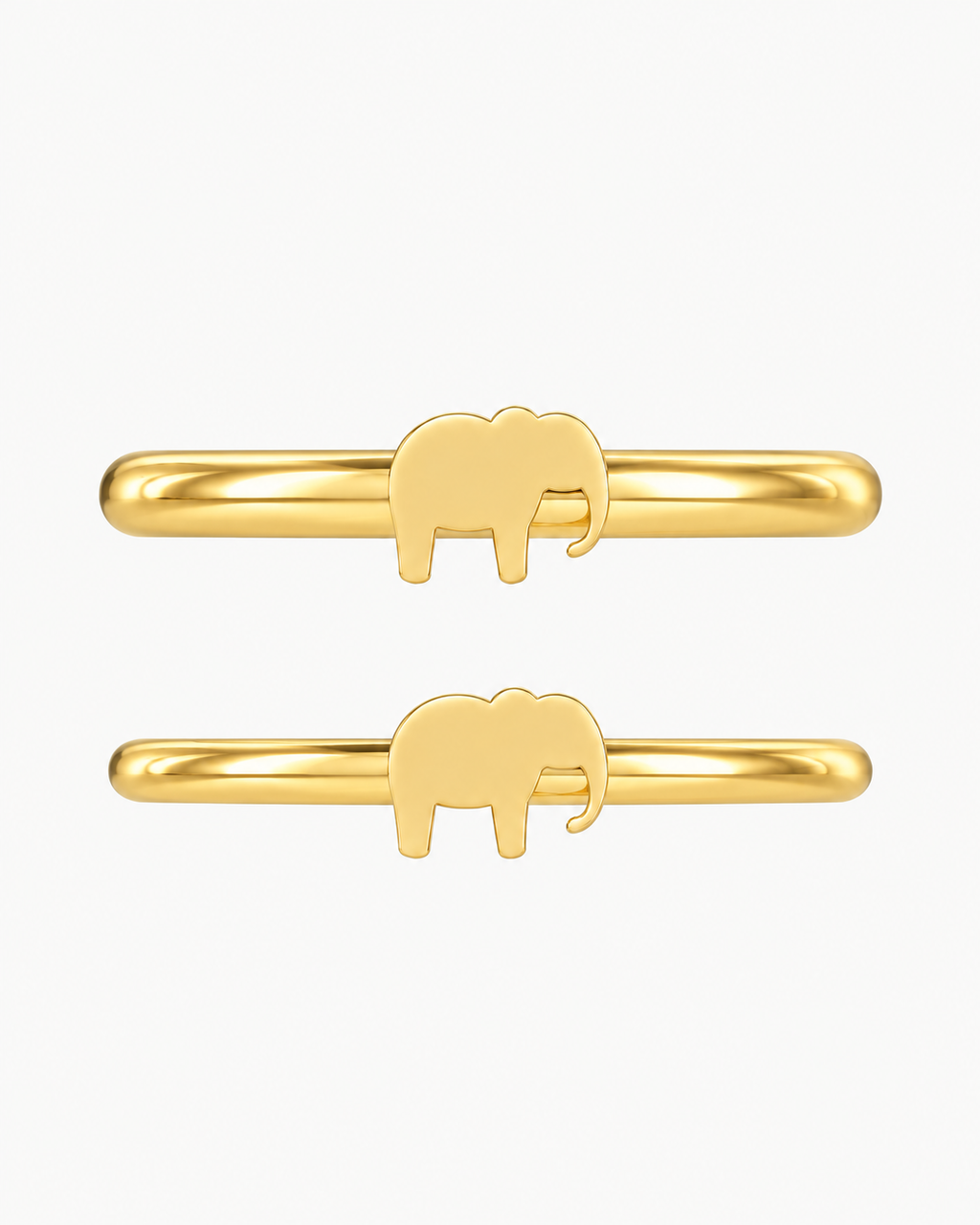 Elephant 14ct Solid Gold Conch Ring