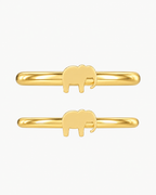 Elephant 14ct Solid Gold Helix Ring