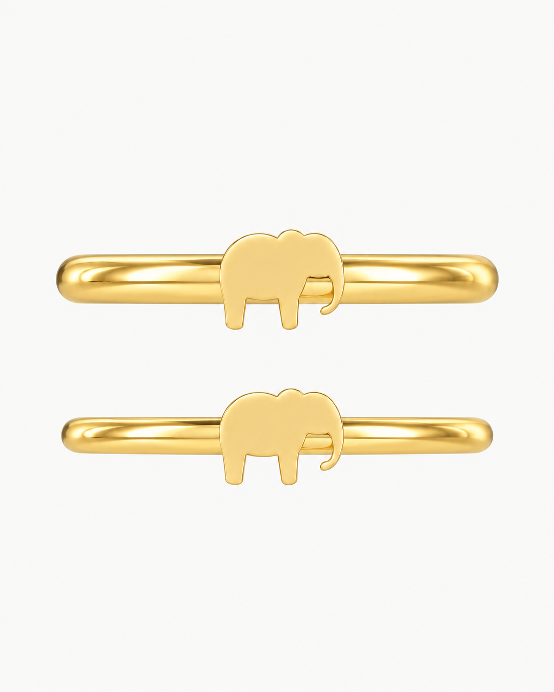 Elephant 14ct Solid Gold Helix Ring