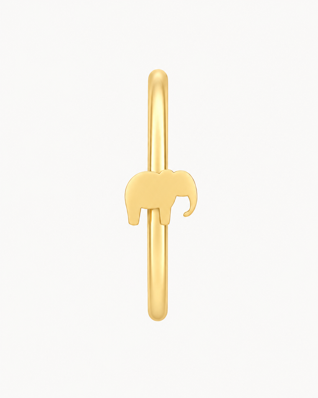 Elephant 14ct Solid Gold Nostril Ring