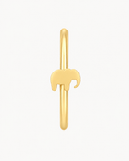 Elephant 14ct Solid Gold Nostril Ring