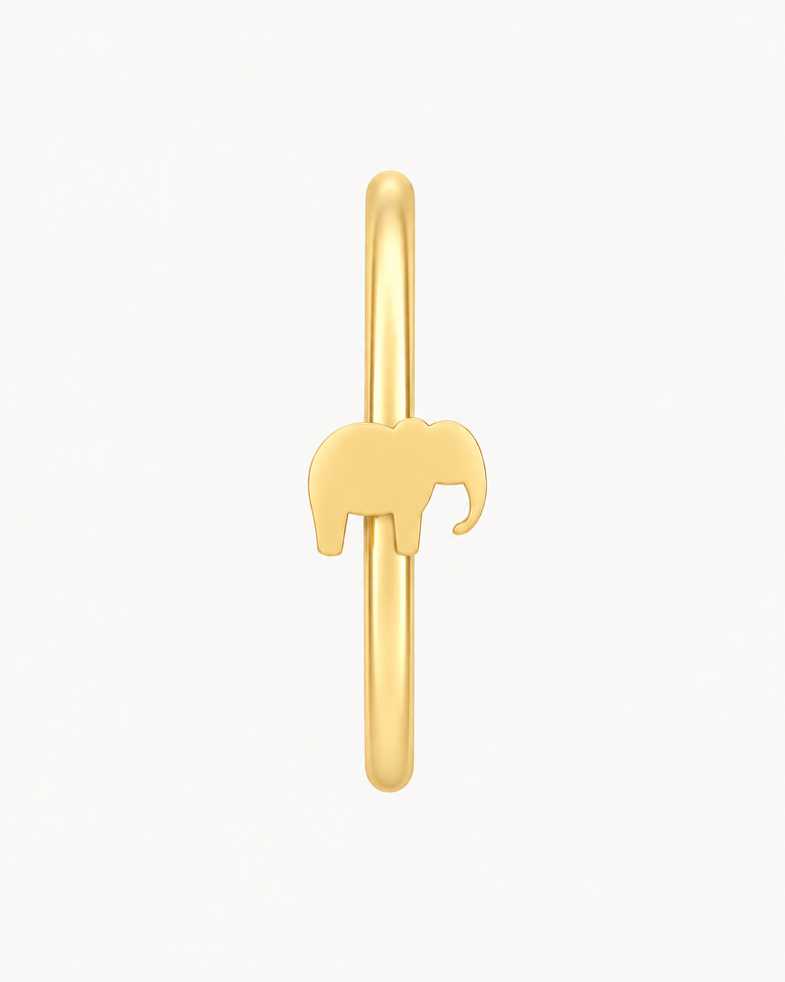 Elephant 14ct Solid Gold Nostril Ring