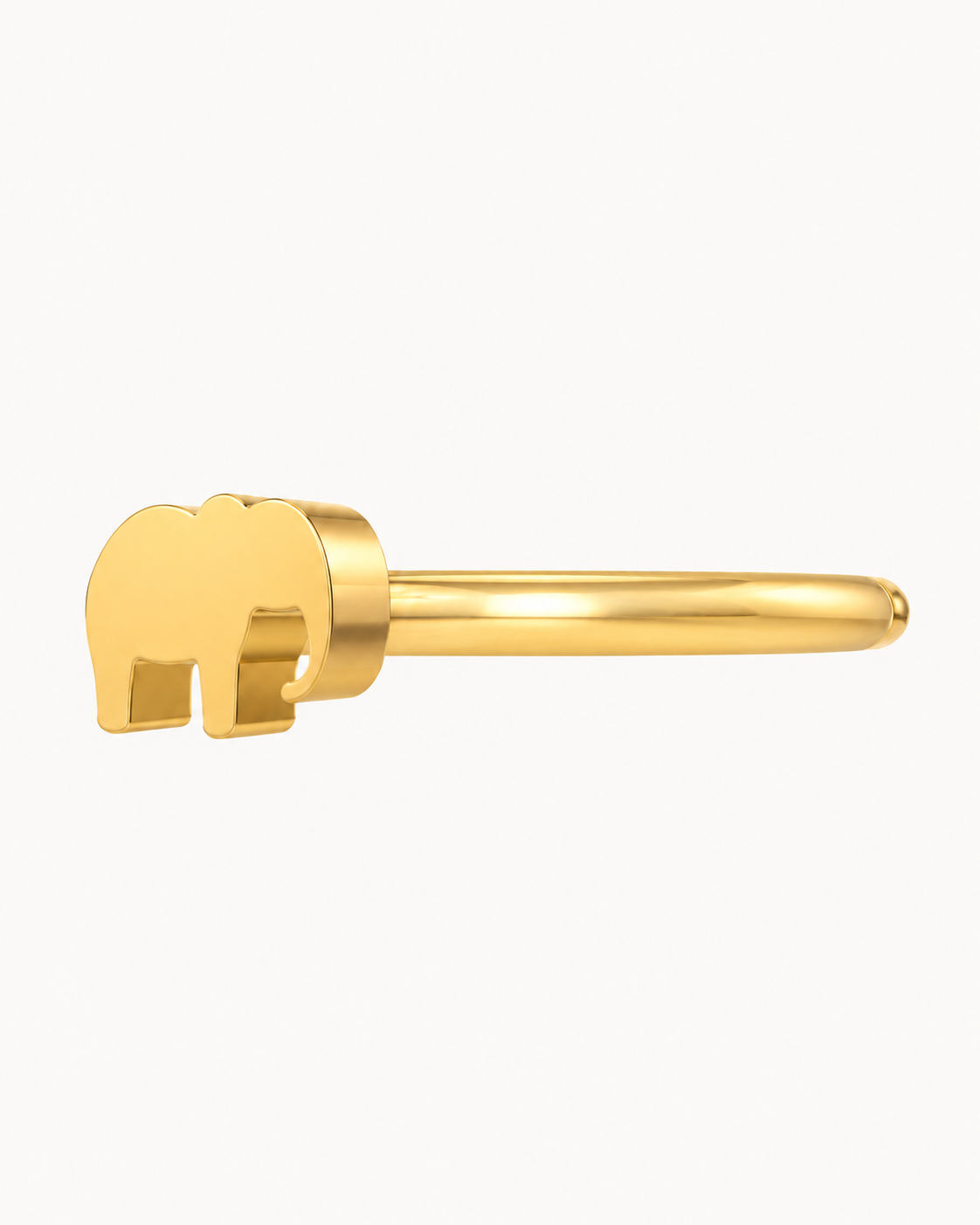 Elephant 14ct Solid Gold Helix Ring