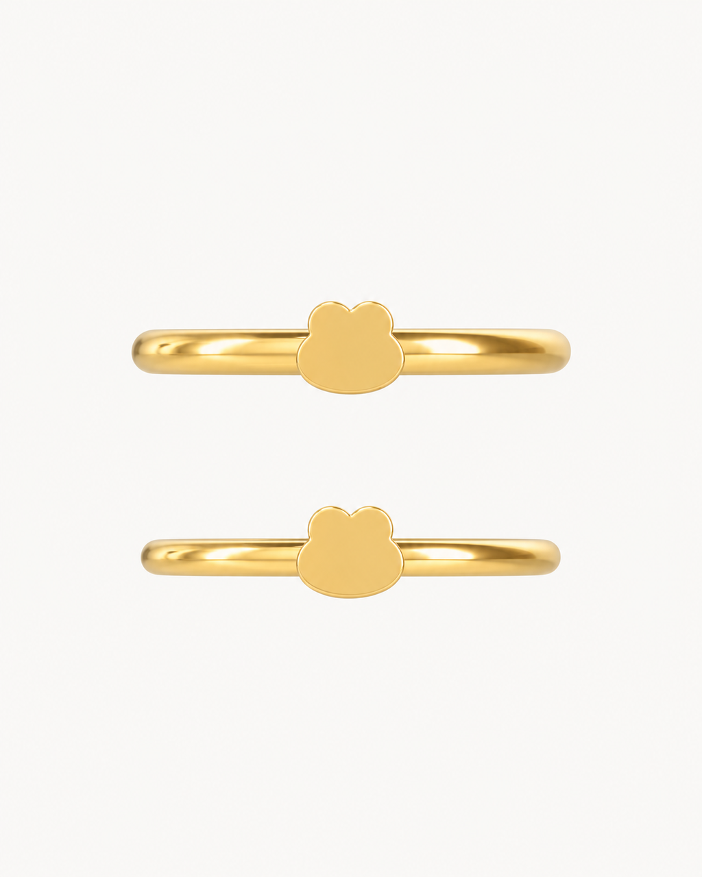 Frog 14ct Solid Gold Conch Ring