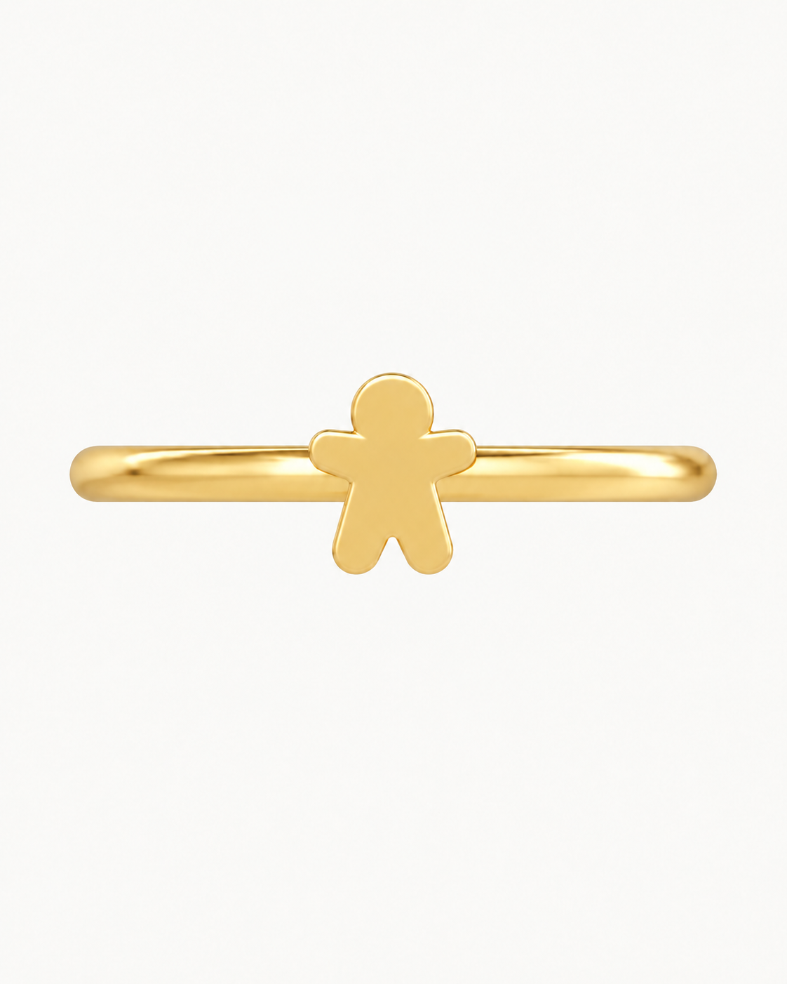 Gingerbread Man 14ct Solid Gold Conch Ring