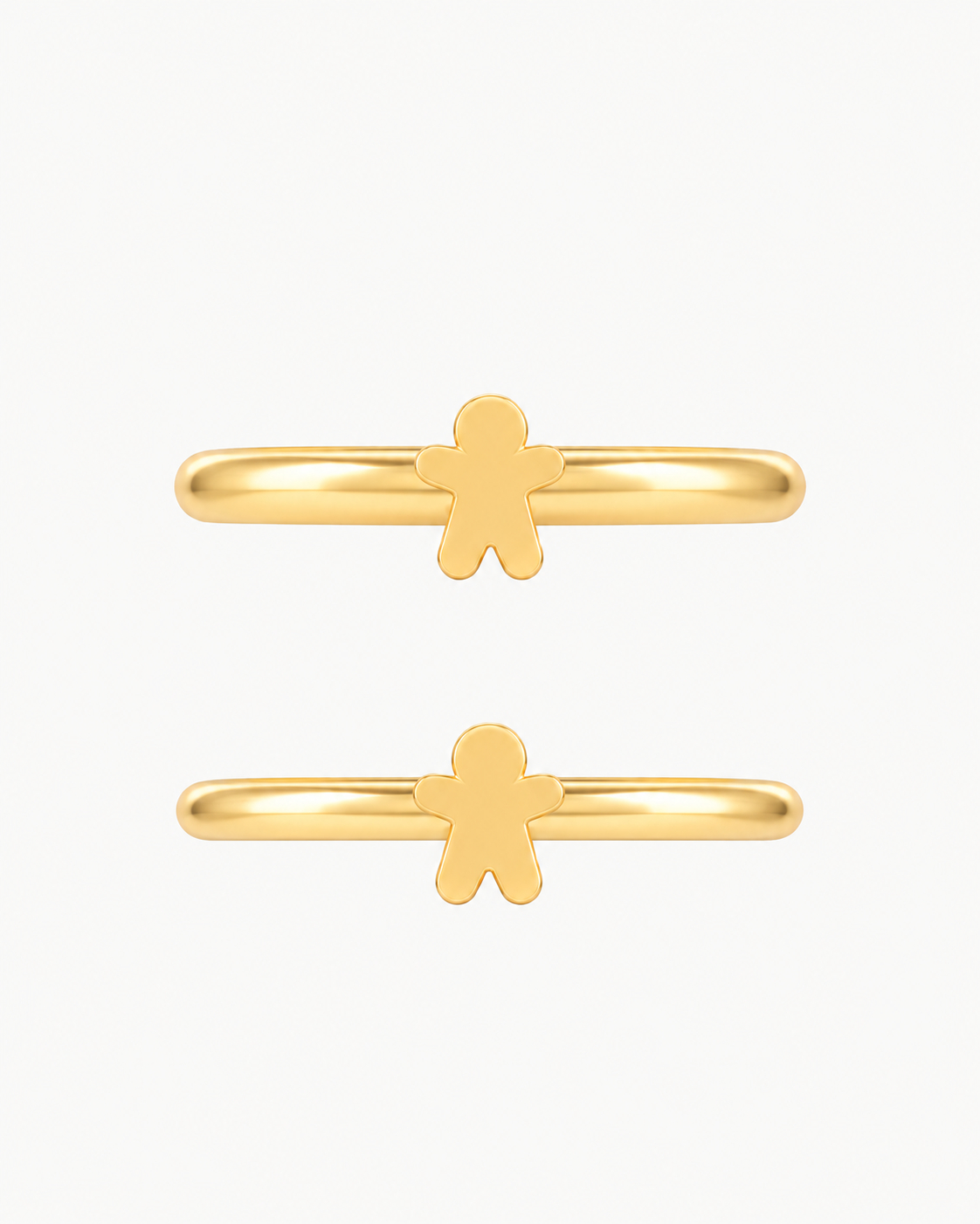 Gingerbread Man 14ct Solid Gold Conch Ring