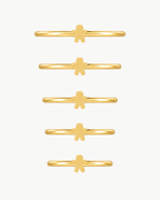 Gingerbread Man 14ct Solid Gold Conch Ring