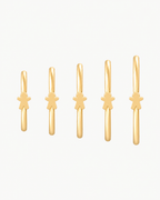 Gingerbread Man 14ct Solid Gold Nostril Ring