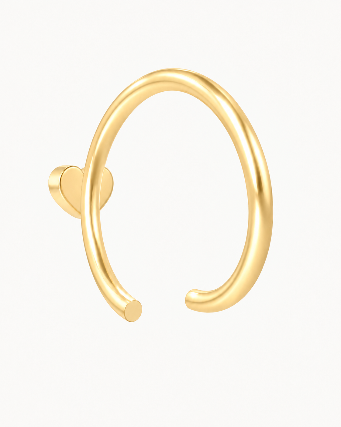 Hexagon 14ct Solid Gold Nostril Ring
