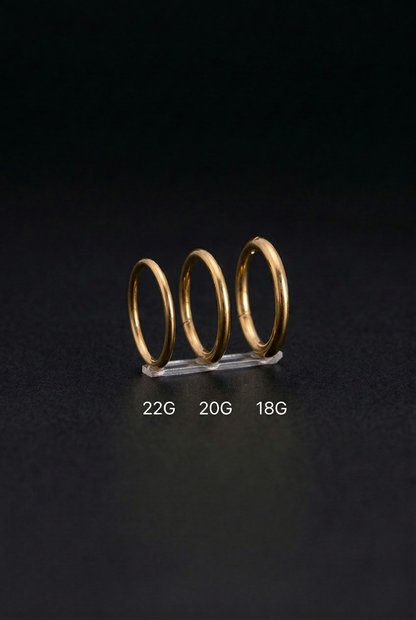14K Solid Gold Helix Piercing Ring