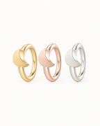 Moon 14ct Solid Gold Nostril Ring