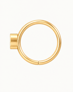 Moon 14ct Solid Gold Nostril Ring