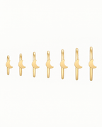Moon 14ct Solid Gold Nostril Ring