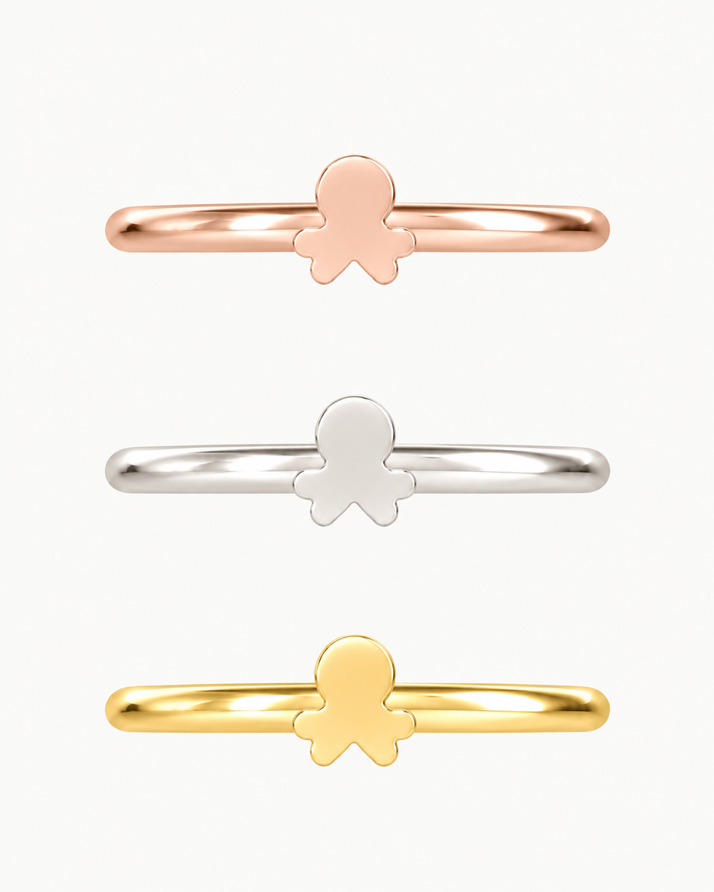 Octopus 14ct Solid Gold Helix Ring