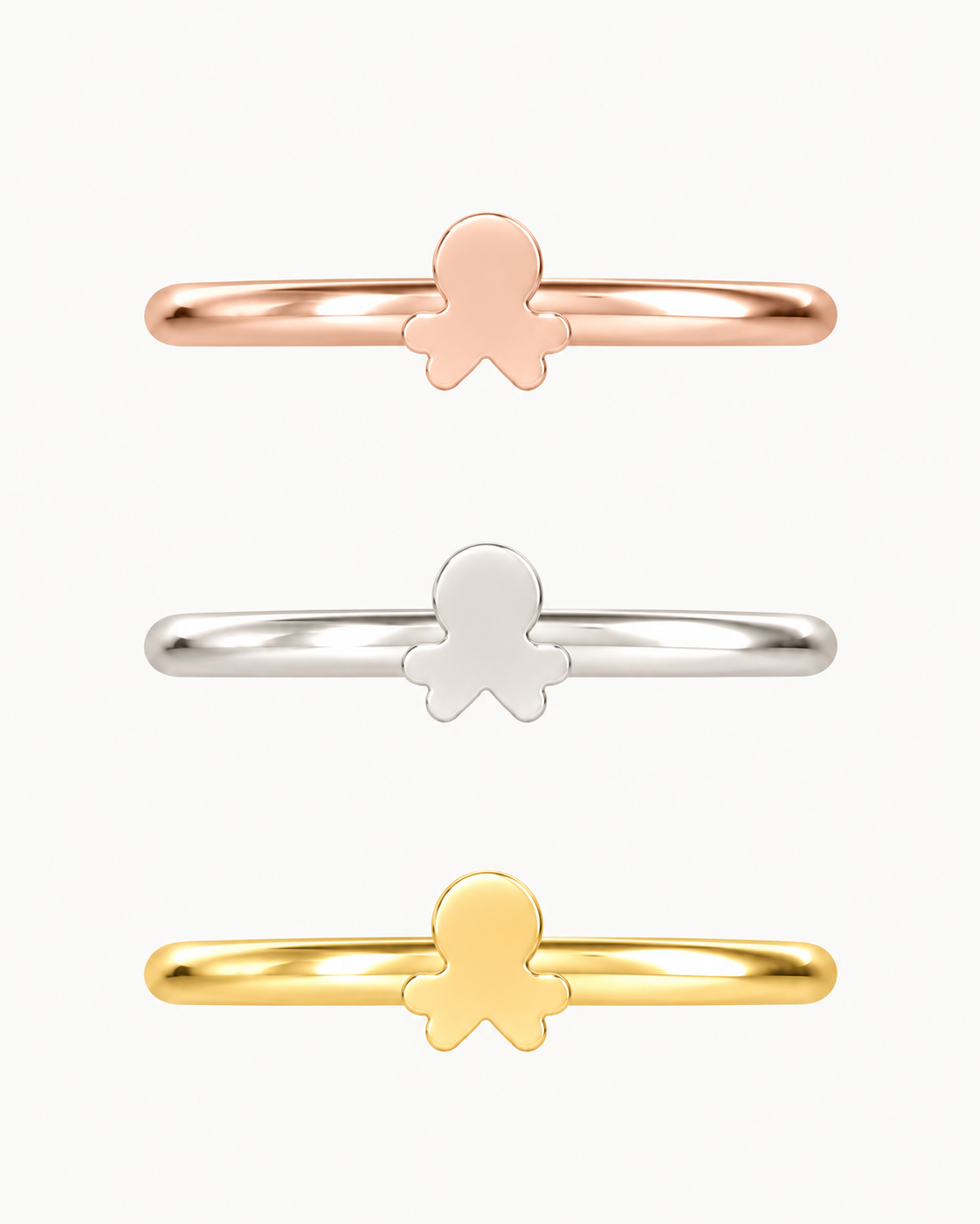 Octopus 14ct Solid Gold Helix Ring
