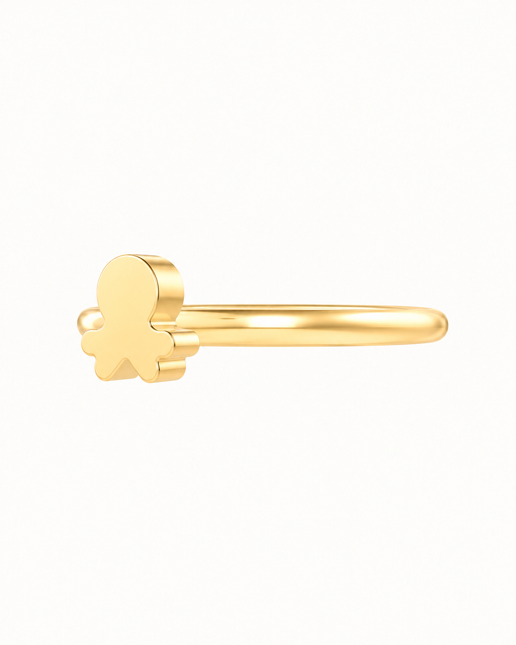 Octopus 14ct Solid Gold Conch Ring