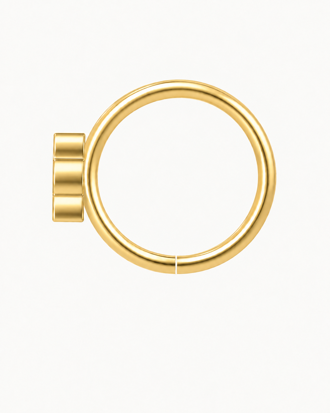 Spider Web 14ct Solid Gold Lobe Hoop Earring
