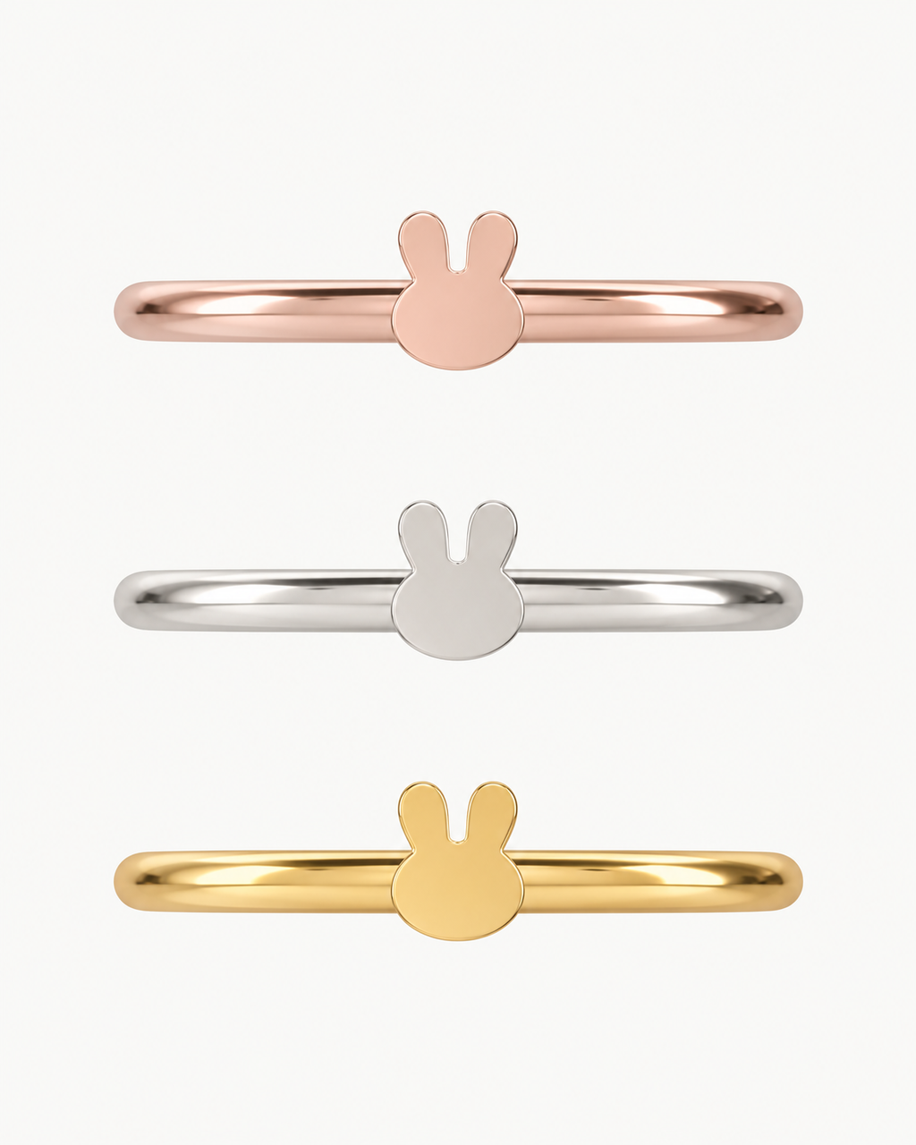 Rabbit 14ct Solid Gold Helix Ring