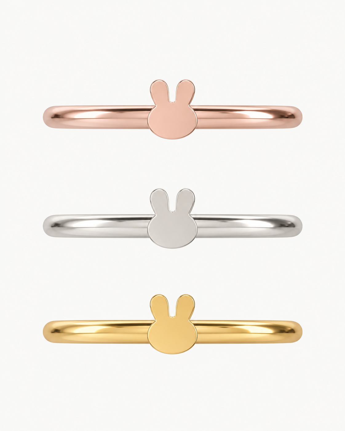 Rabbit 14ct Solid Gold Conch Ring