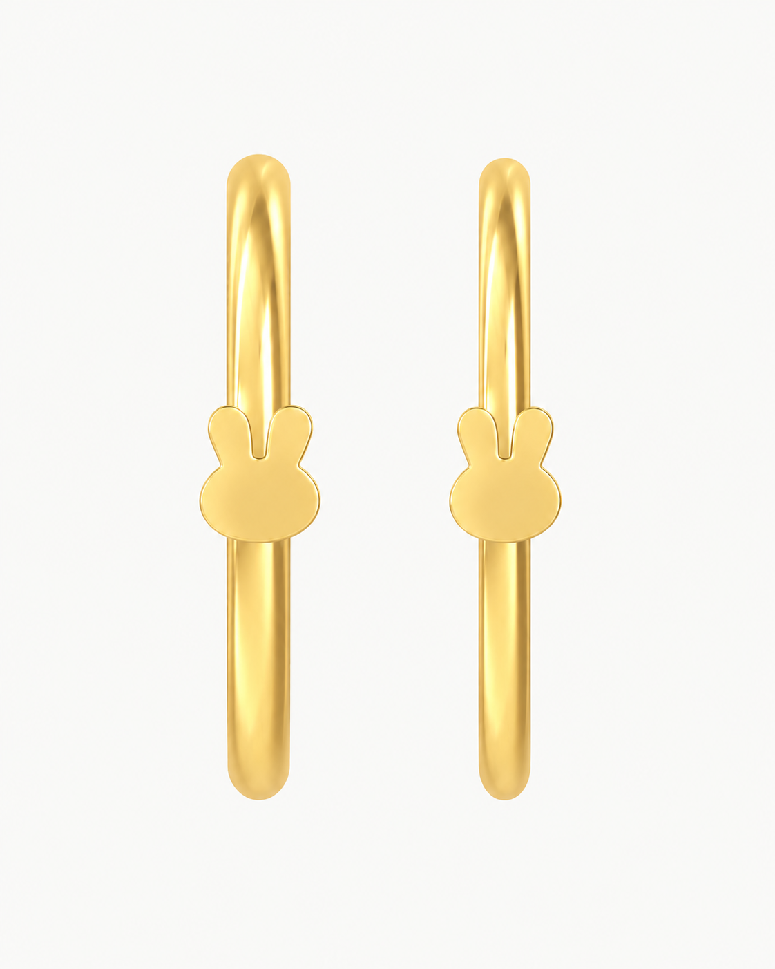 Rabbit 14ct Solid Gold Nostril Ring