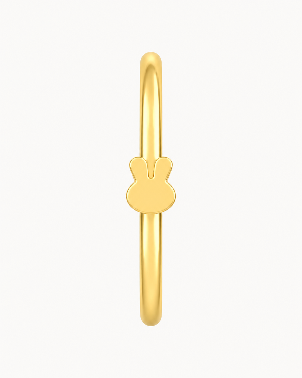 Rabbit 14ct Solid Gold Nostril Ring