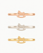 Rocking Horse 14ct Solid Gold Conch Ring