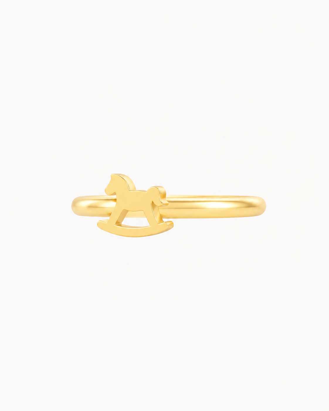Rocking Horse 14ct Solid Gold Conch Ring