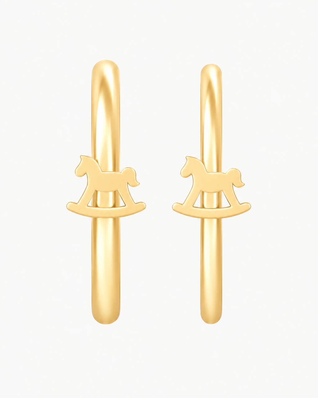Rocking Horse 14ct Solid Gold Nostril Ring