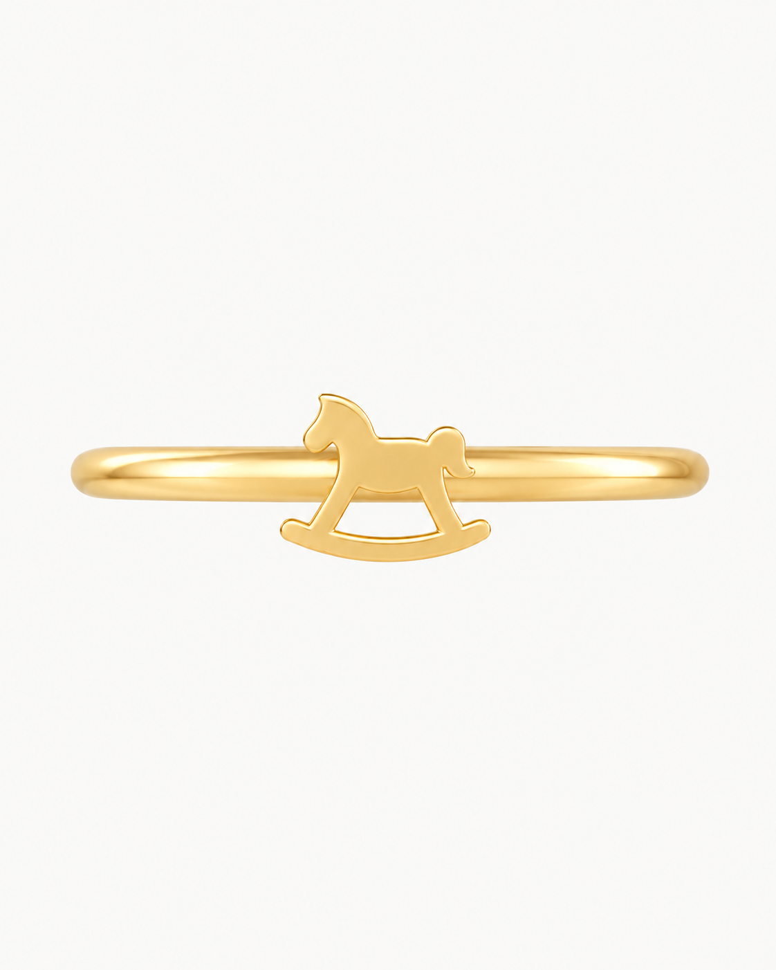Rocking Horse 14ct Solid Gold Helix Ring