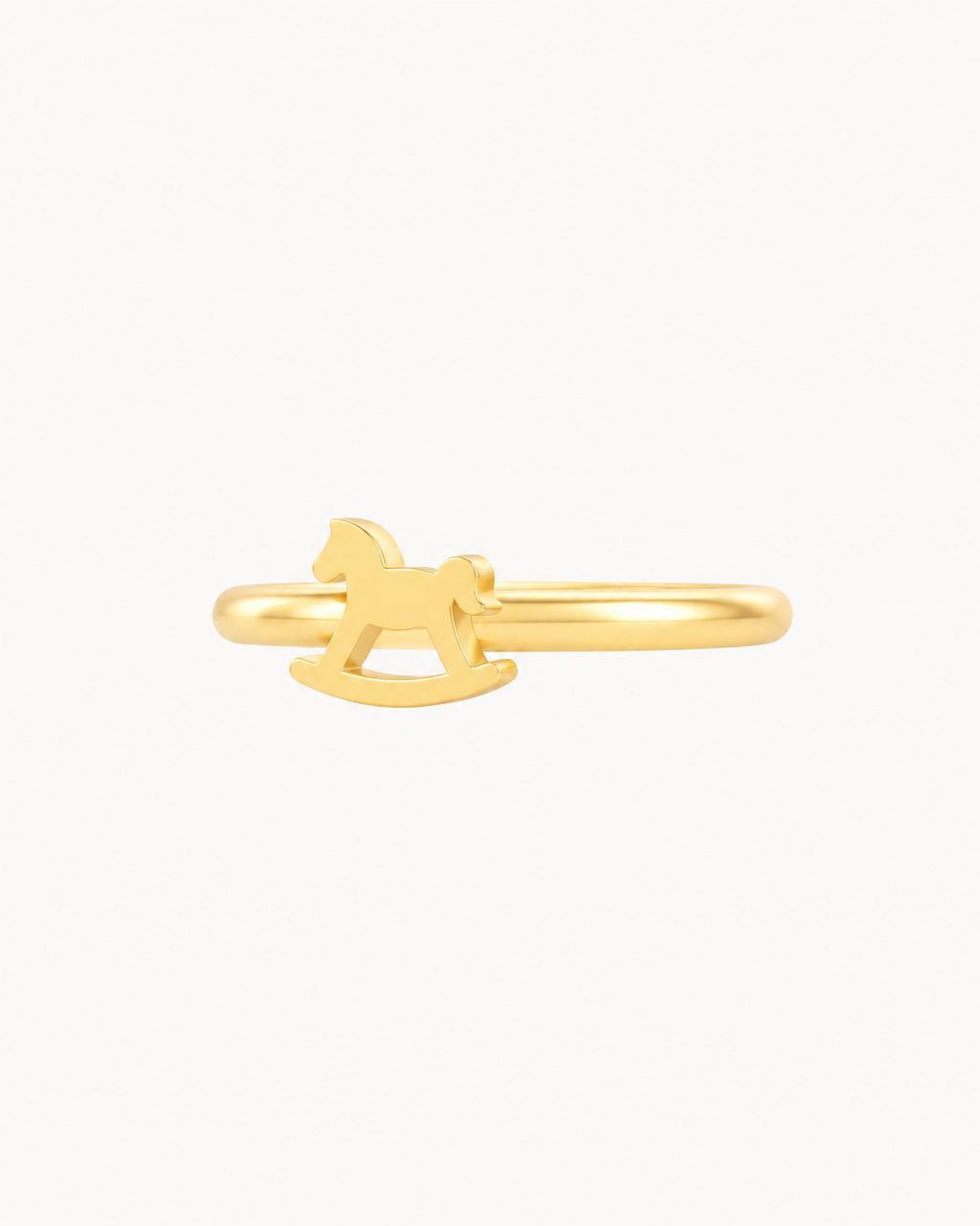 Rocking Horse 14ct Solid Gold Helix Ring