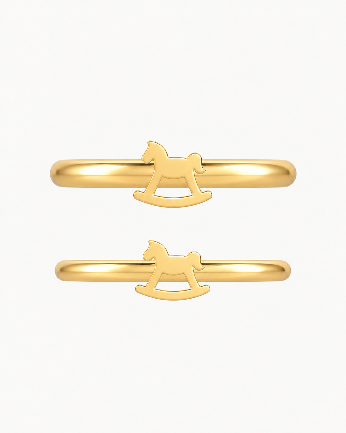 Rocking Horse 14ct Solid Gold Helix Ring