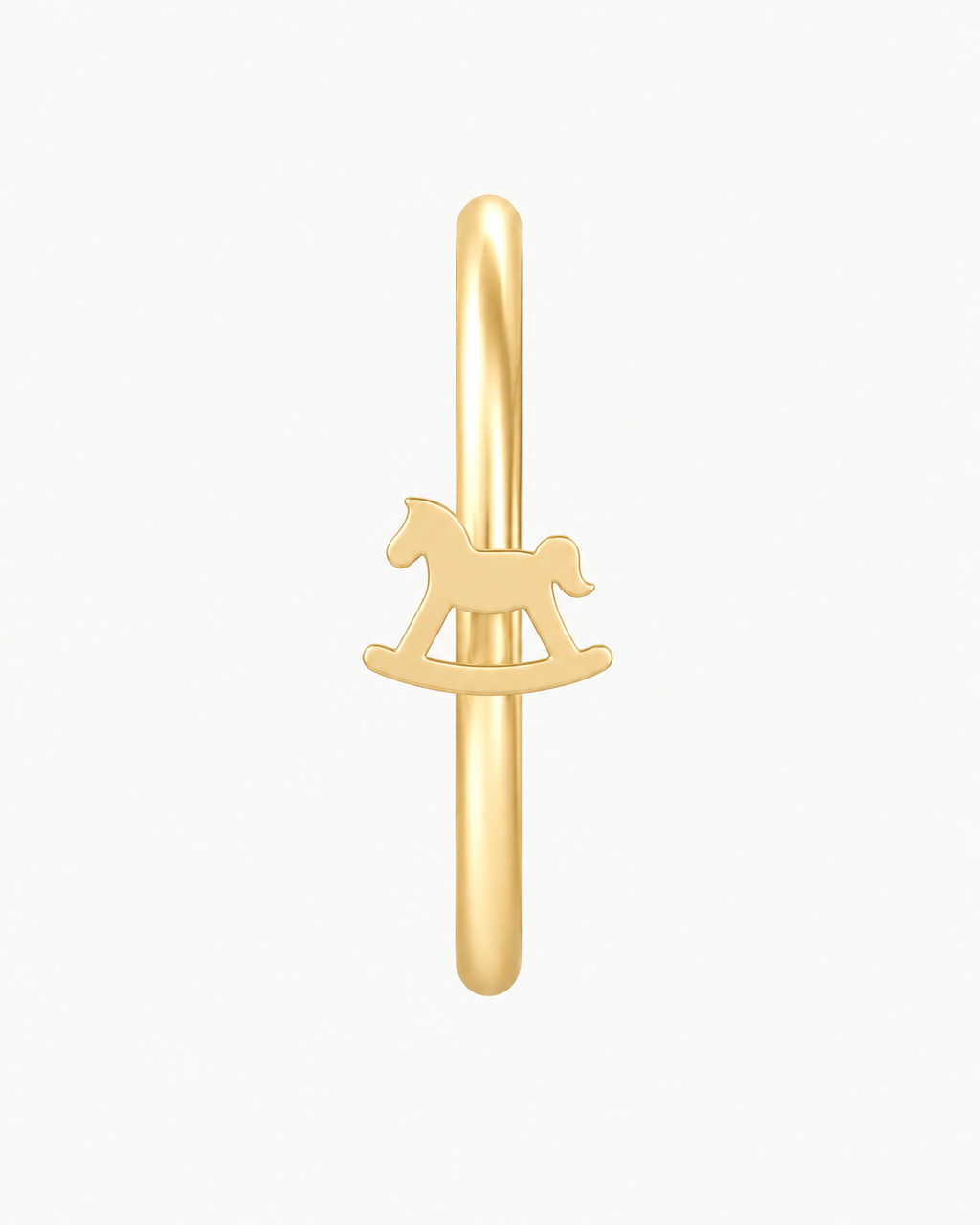 Rocking Horse 14ct Solid Gold Nostril Ring