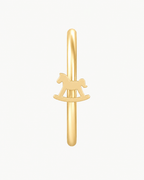 Rocking Horse 14ct Solid Gold Nostril Ring