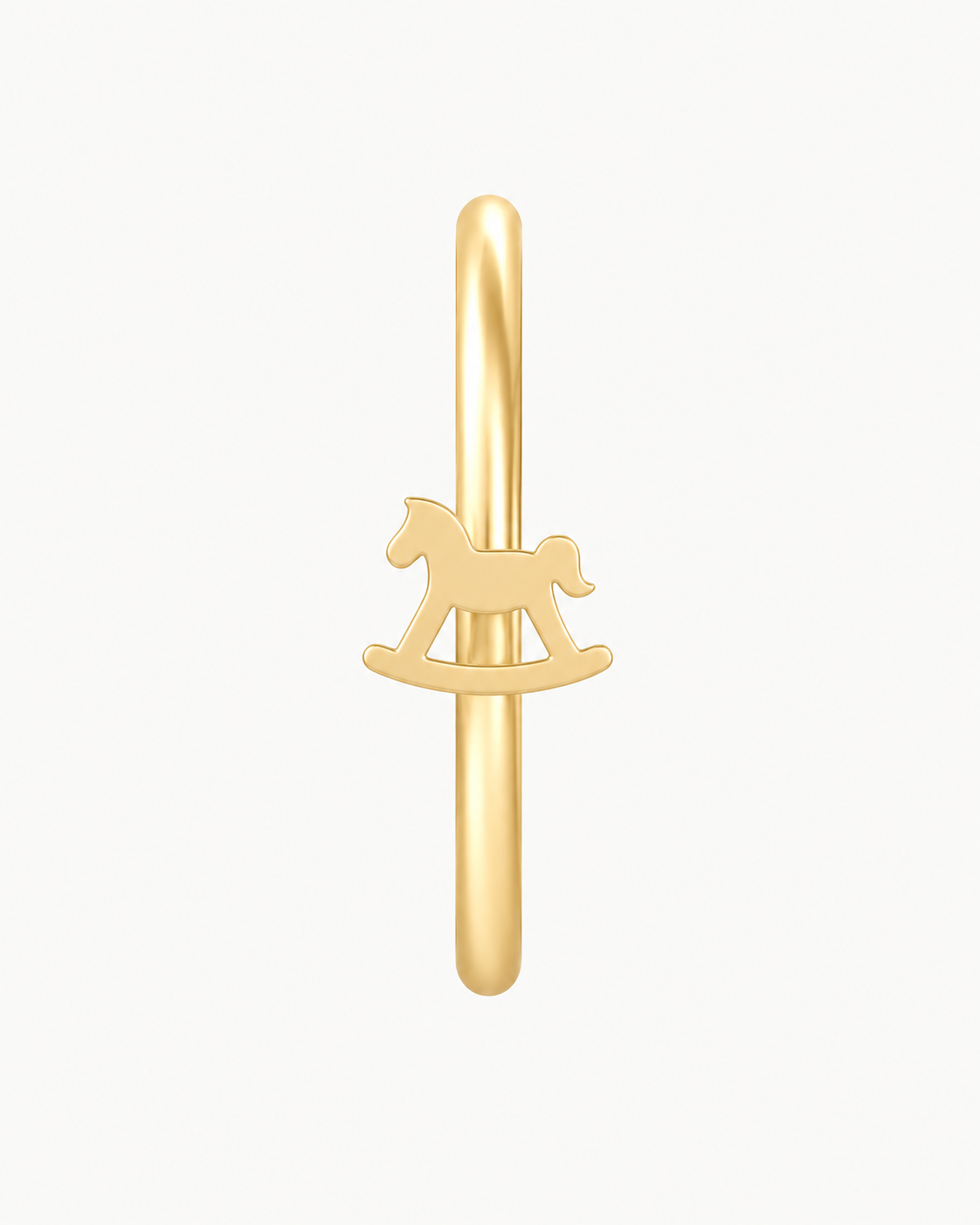 Rocking Horse 14ct Solid Gold Nostril Ring