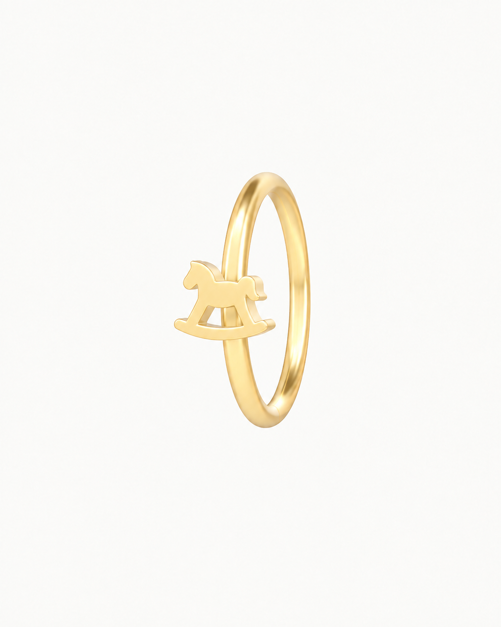 Rocking Horse 14ct Solid Gold Nostril Ring