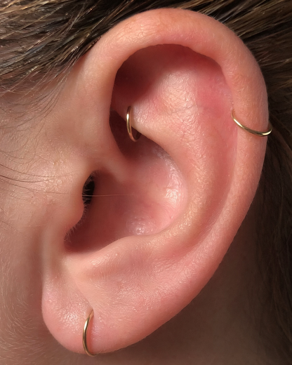 14ct gold rook ring 
