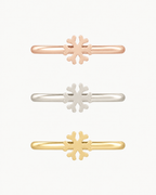Snowflake 14ct Solid Gold Conch Ring