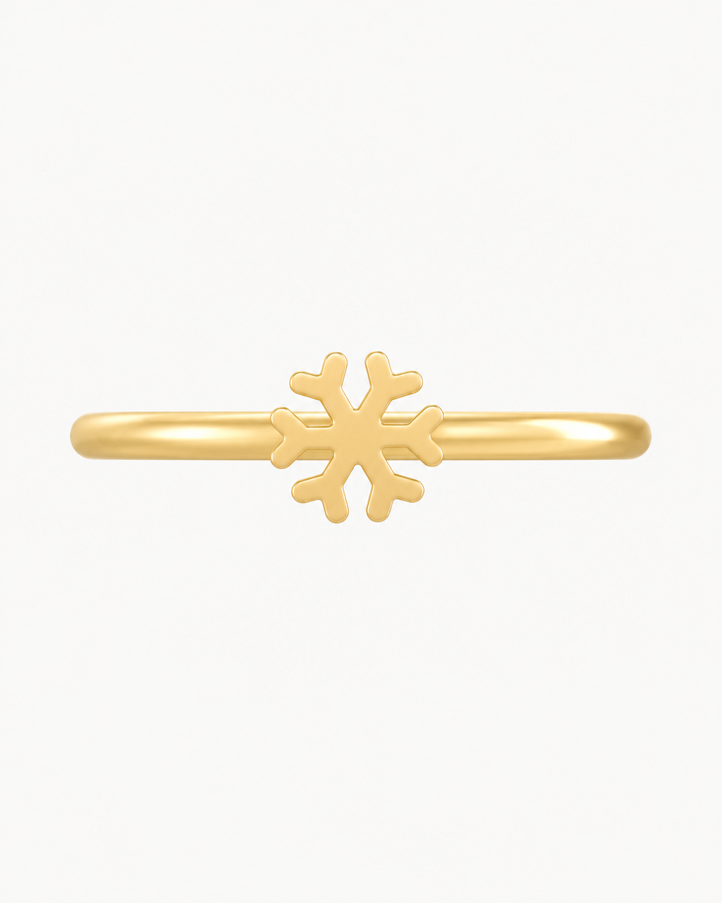 Snowflake 14ct Solid Gold Conch Ring