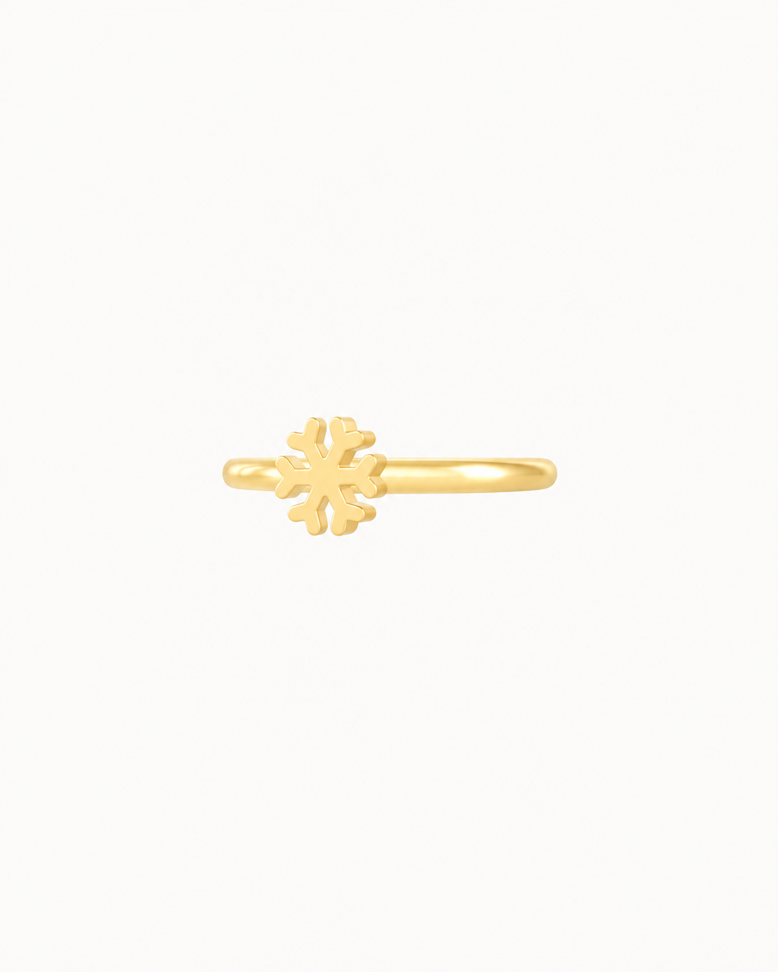 Snowflake 14ct Solid Gold Conch Ring